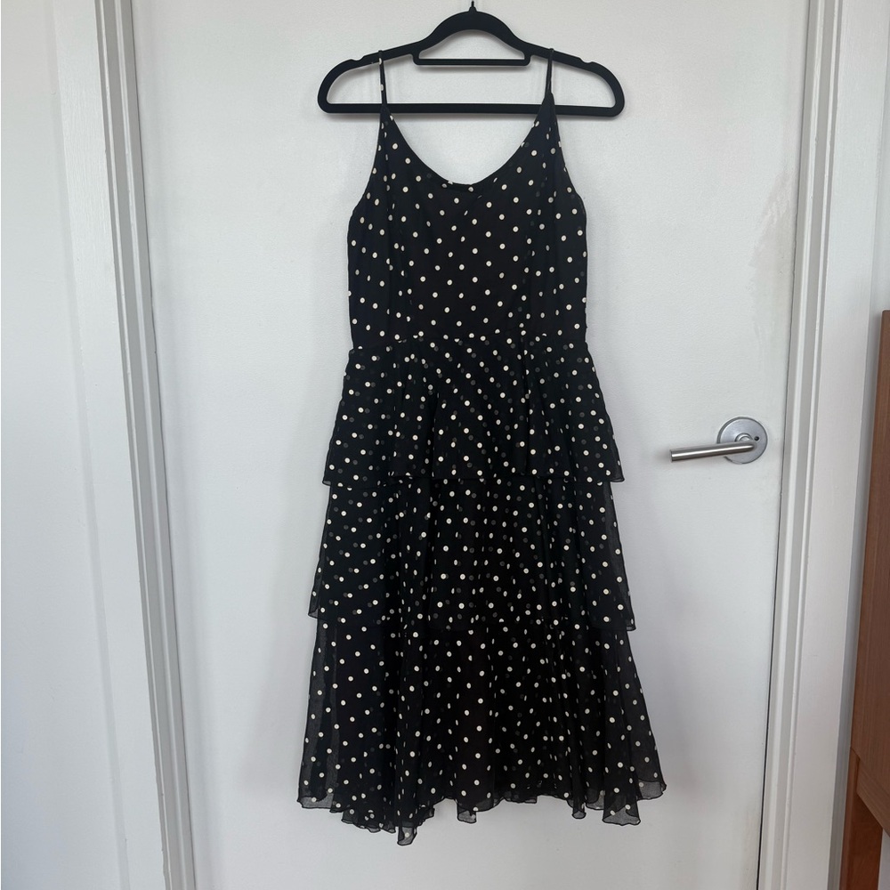 Vintage Union Made Black and White Polka Dot Dress